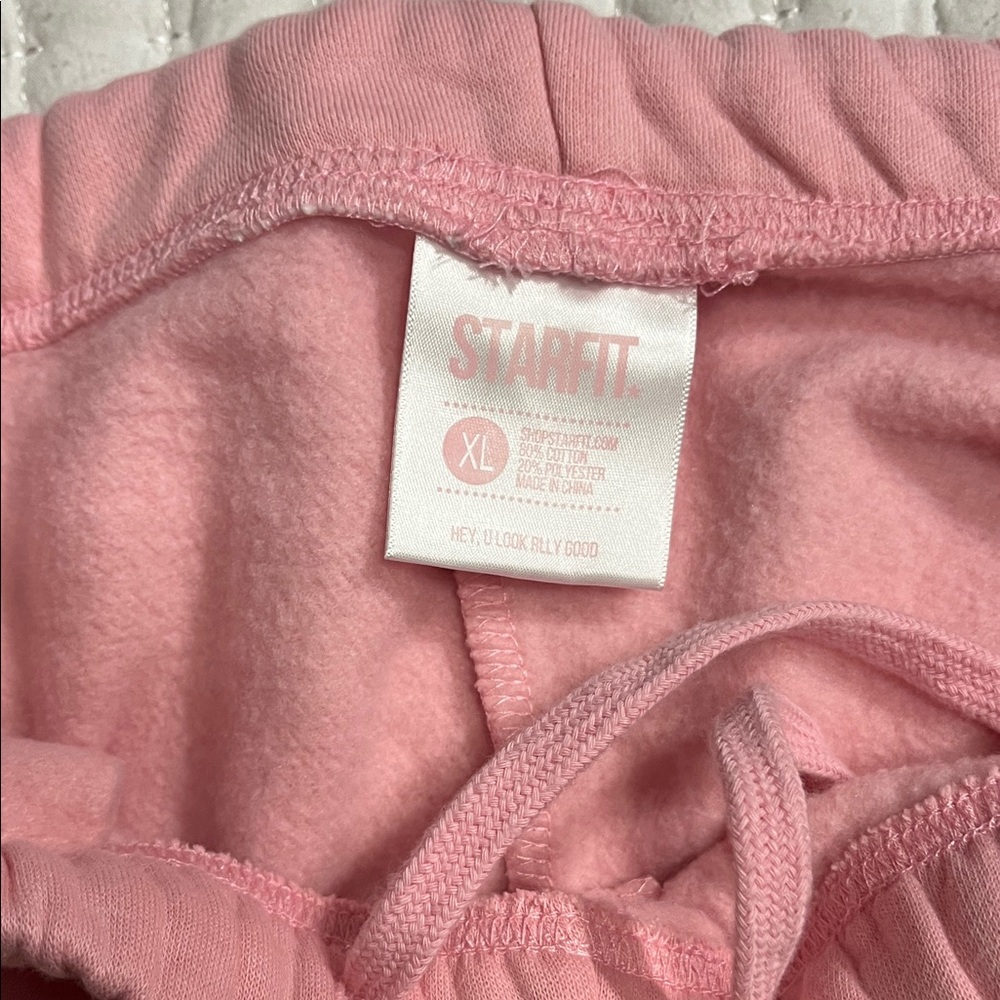 Women's Pink Star Emblem Joggers - Picture 2 of 5